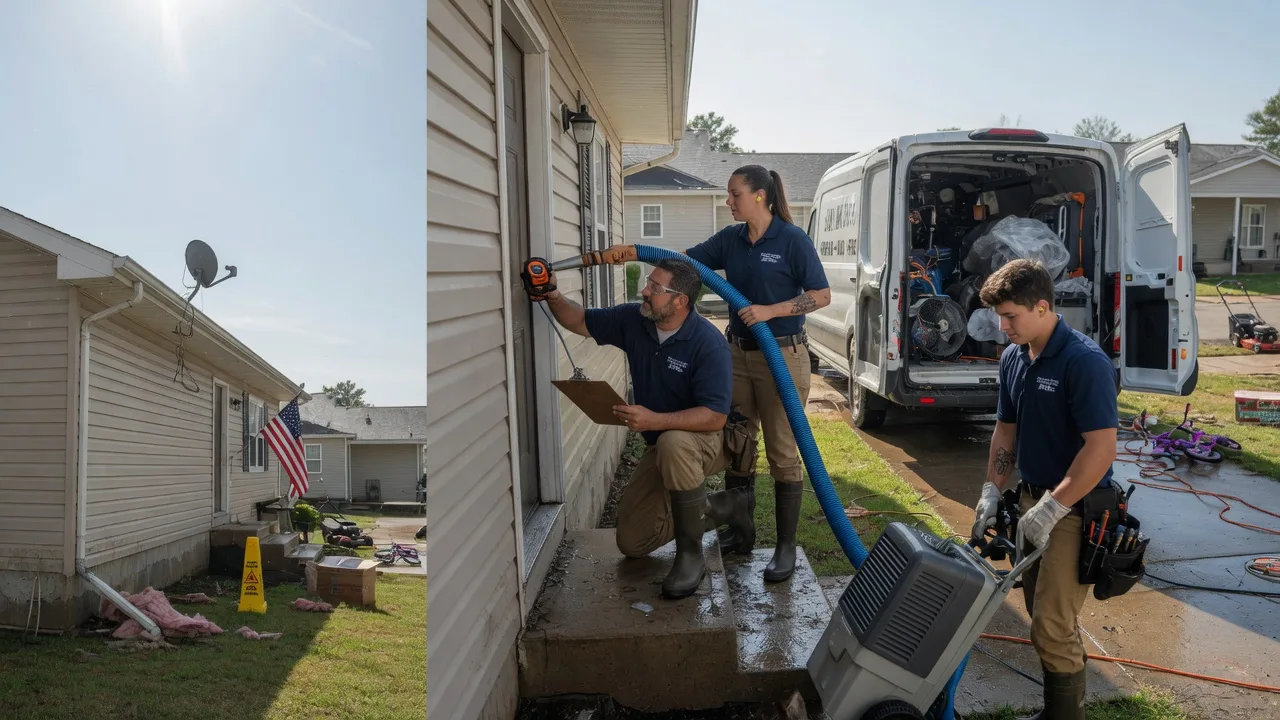 Ceiling Water Damage Restoration in Gideon, MO near me
